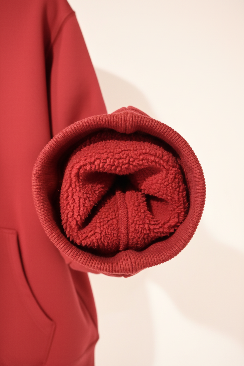 Interior fleece material detail