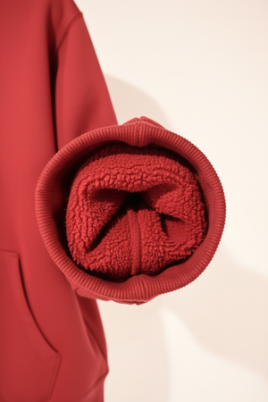 Interior fleece material detail
