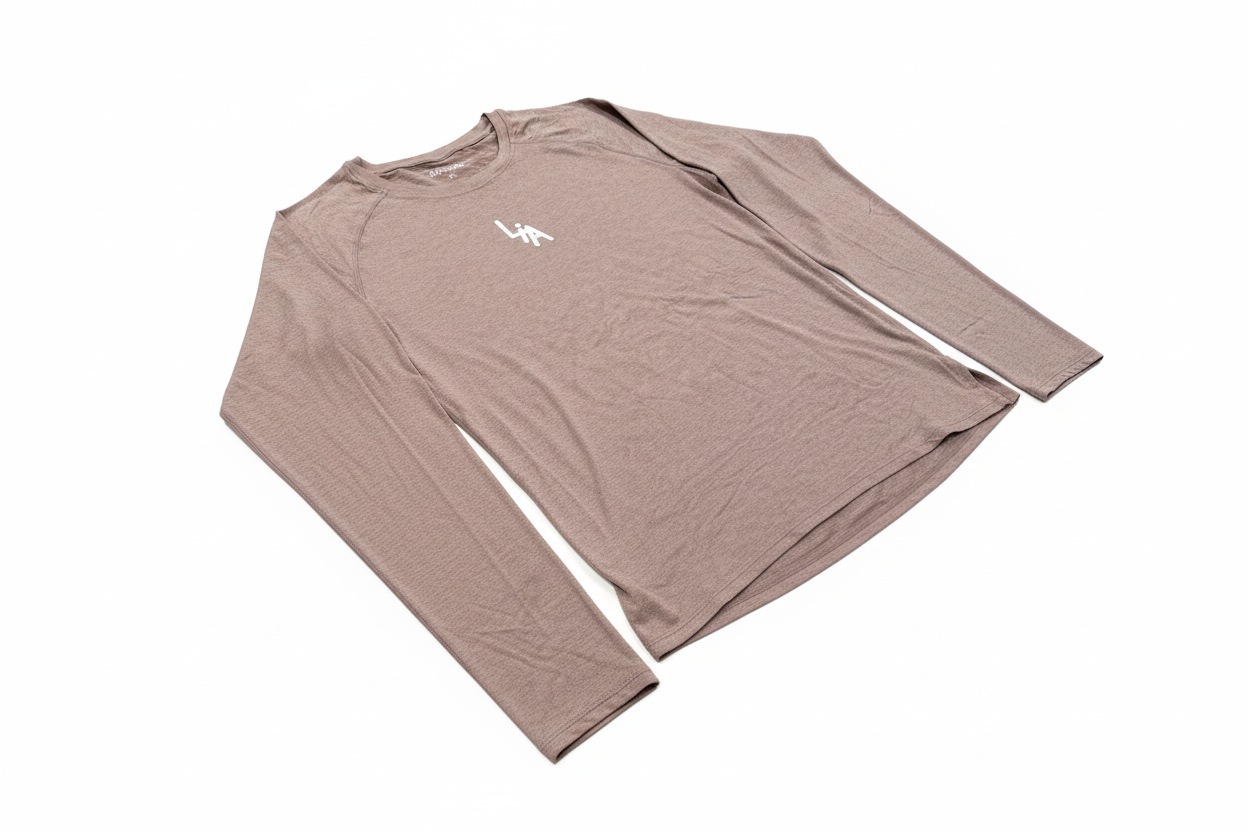 LiA Gray/Pink Performance Long Sleeve