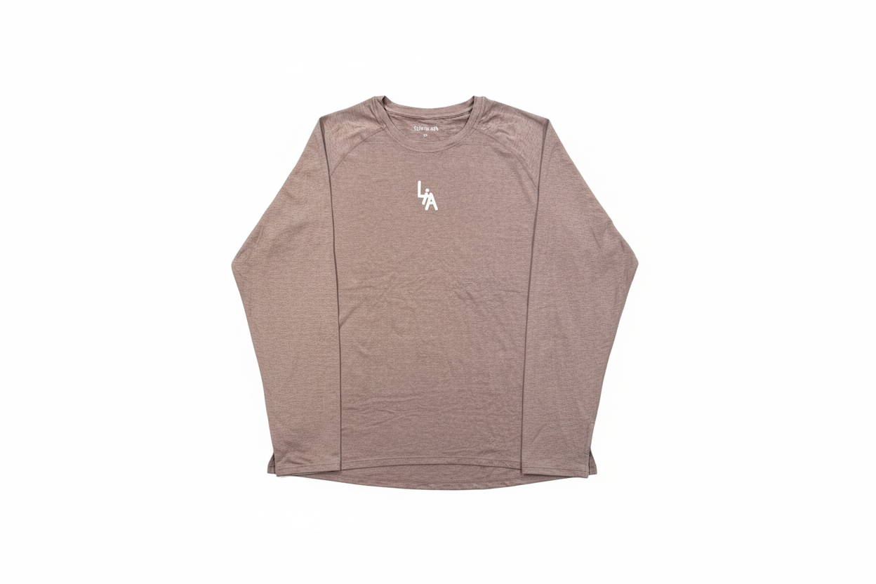 LiA Gray/Pink Performance Long Sleeve